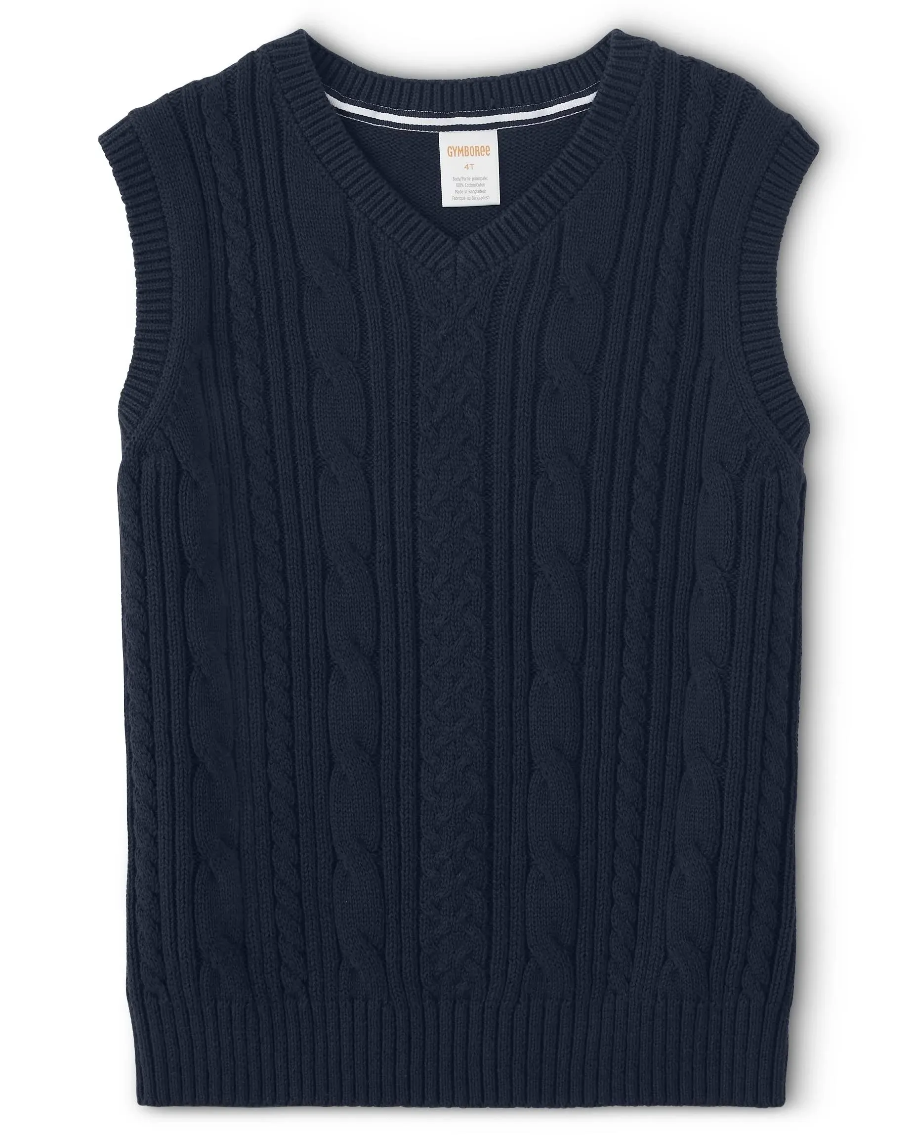 Gymboree Boys and Toddler V-Neck Cable Knit Sweater Vest