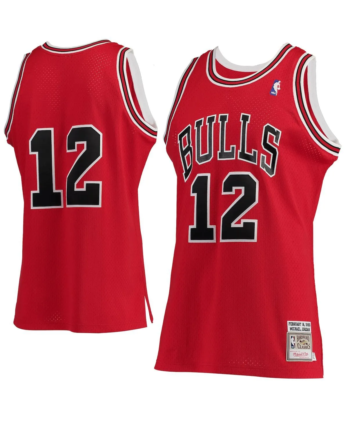 Men's Michael Jordan Red Chicago Bulls Hardwood Classics #12 Authentic Jersey
      
          Men's Michael Jordan Red Chicago Bulls Hardwood Classics #12 Authentic Jersey