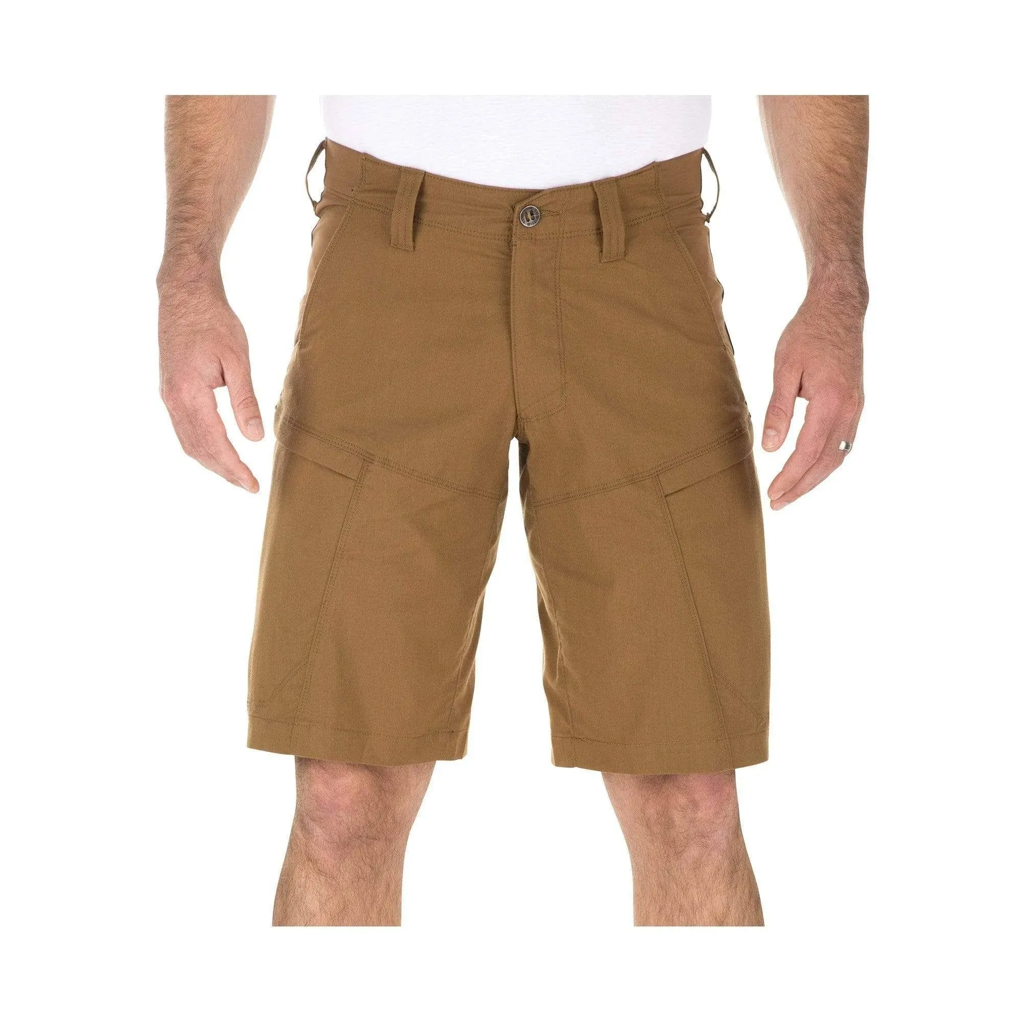 5.11 TACTICAL Apex Short: 42 in, 42 in Fits Waist Size, 11 in Inseam, Battle Brown