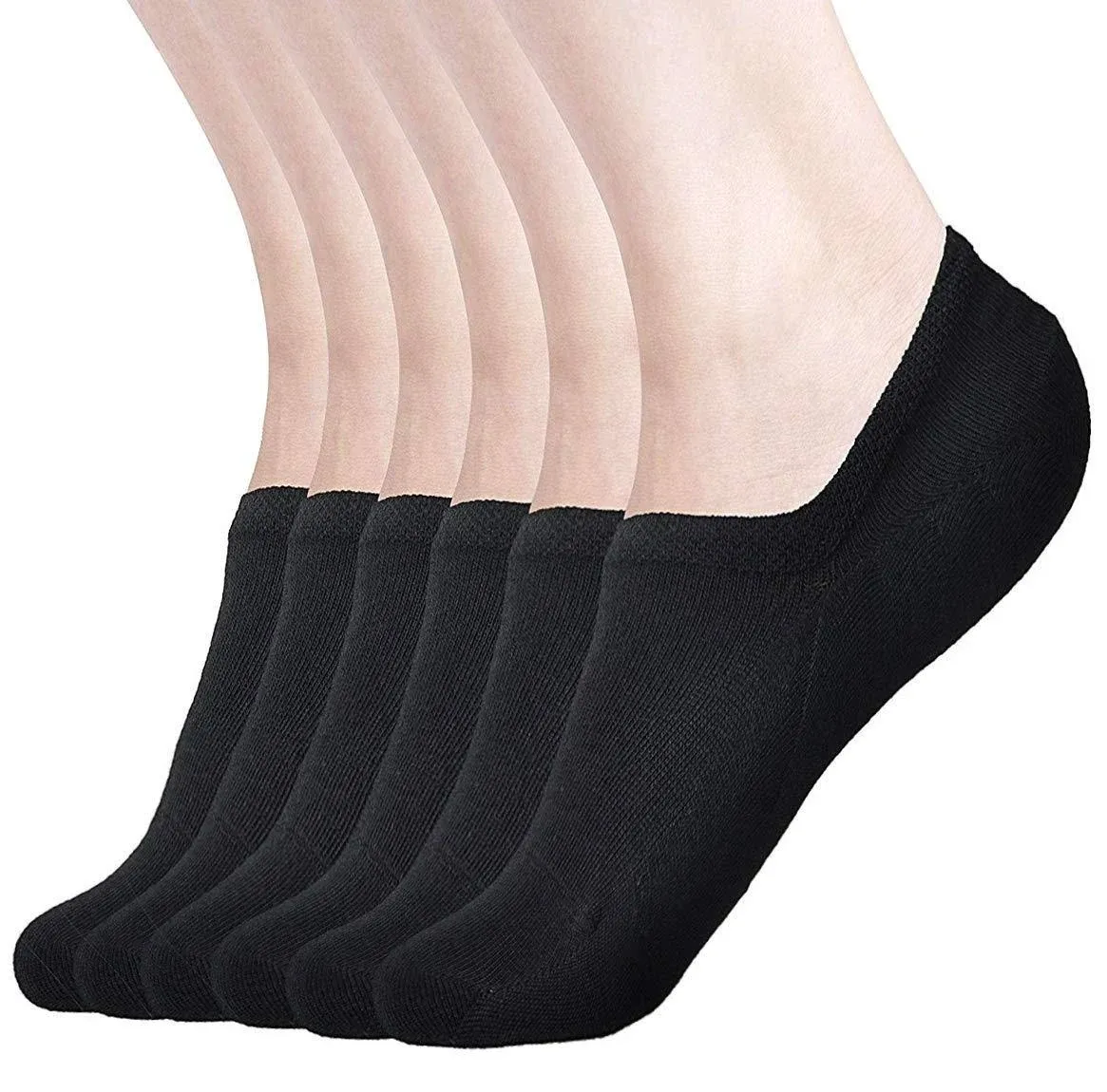 DIBAOLONG Womens No Show Socks Non Slip Flat Boat Line Low Cut Socks (6-12 Packs)