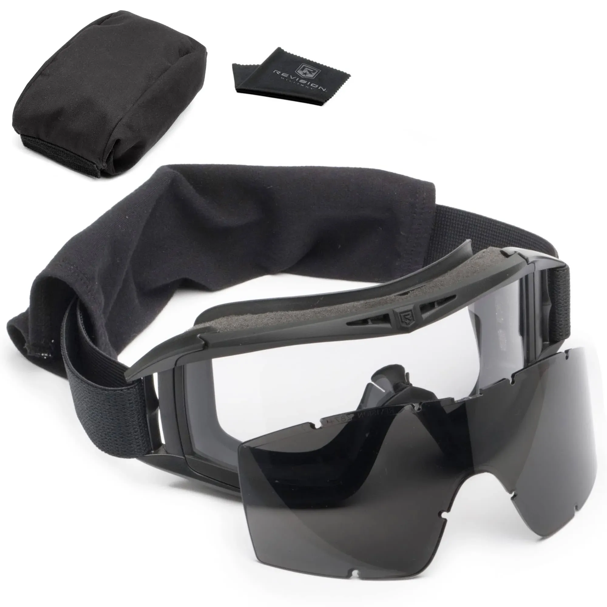 Tactical Safety Goggles Kit, Clear, Smoke Anti-Fog, Scratch-Resistant Lens