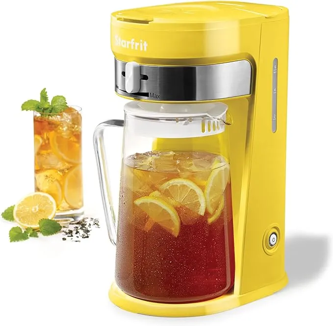 Starfrit 024015-002-0000 Iced Tea Brewer, Yellow Small Kitchen Appliance, Regular Sized