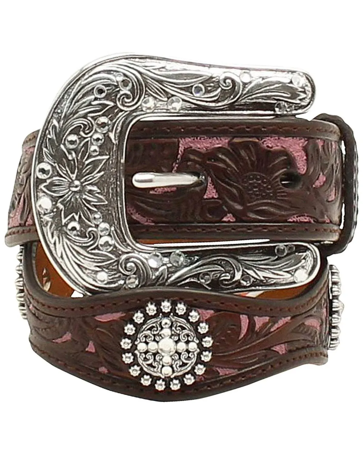 ARIAT Kid's Scalloped Concho Overlay Belt