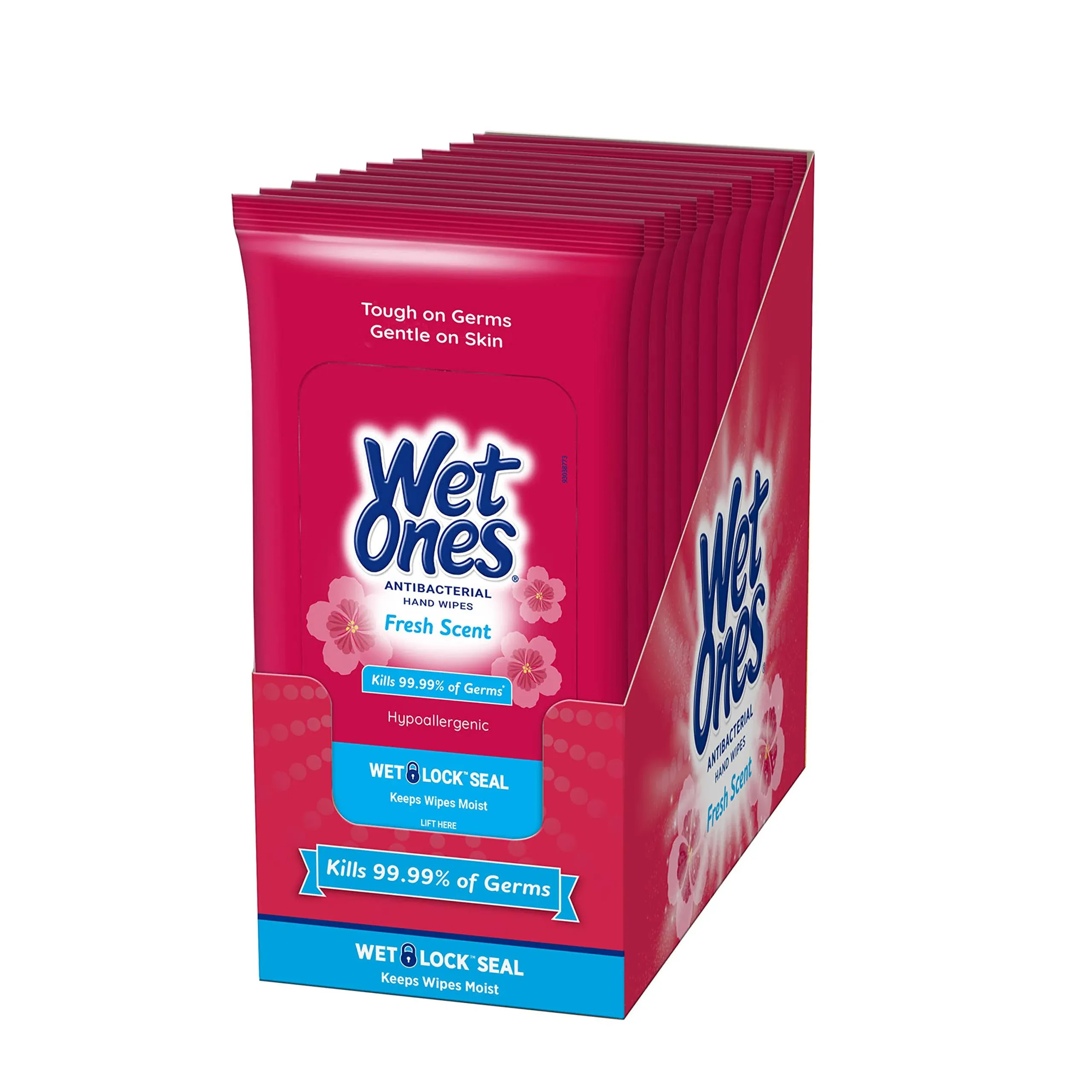 Wet Ones Antibacterial Hand Wipes Fresh Scent Travel Pack - 20 Count