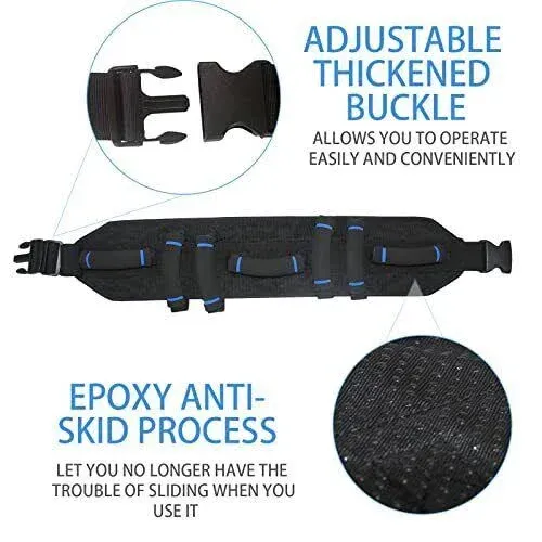 Gait Belt With 7 Handles, Transfer Belt For The Elderly, Patient Gait Belts ...