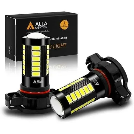 AUXLIGHT 2504 PSX24W 12276 LED Fog Light Bulbs 6000K Xenon White Super Bright...