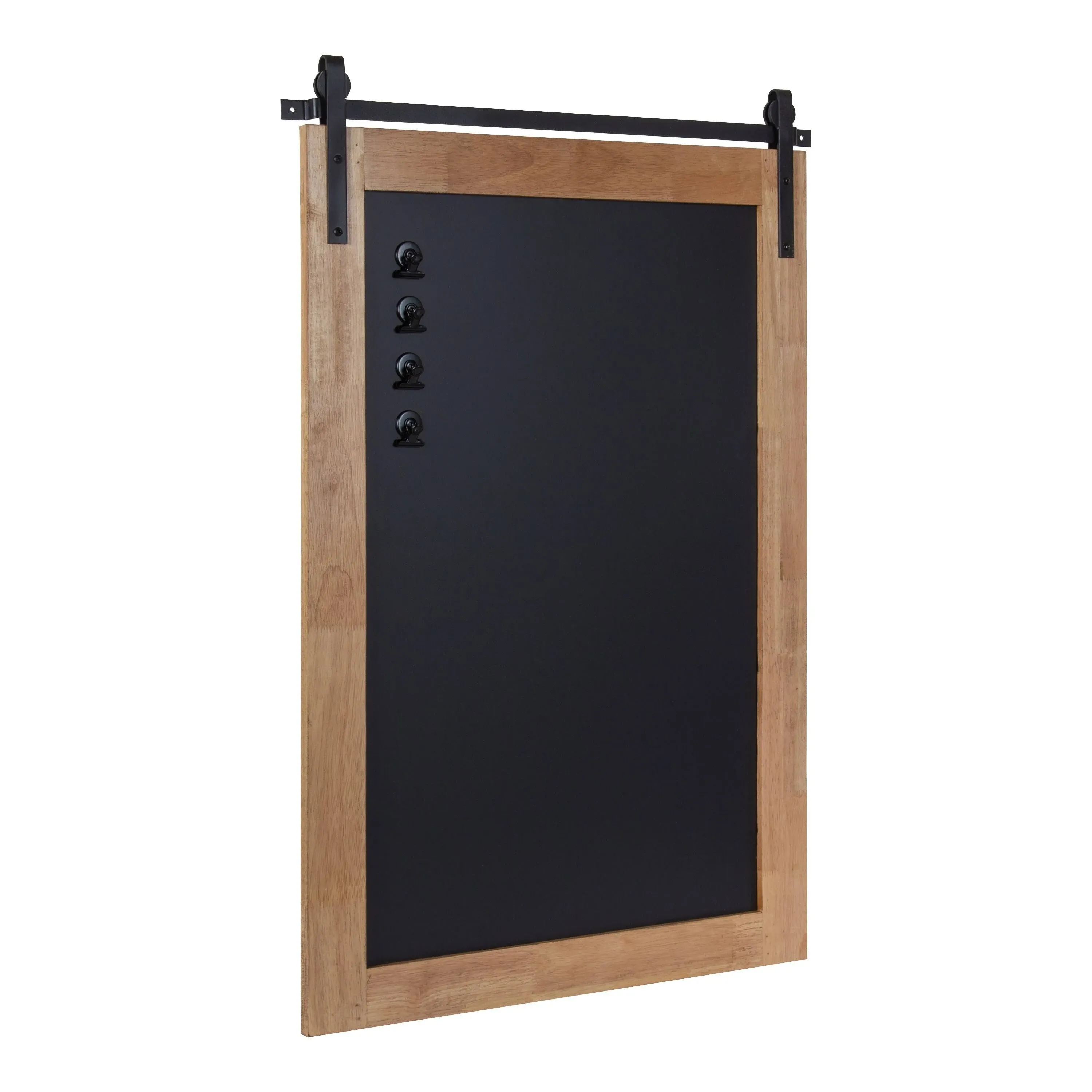 Samuels Wood Framed Wall Chalkboard, Rustic Brown/Black 24x36 - Industrial - Bulletin Boards And Chalkboards - by Uniek Inc. | Houzz