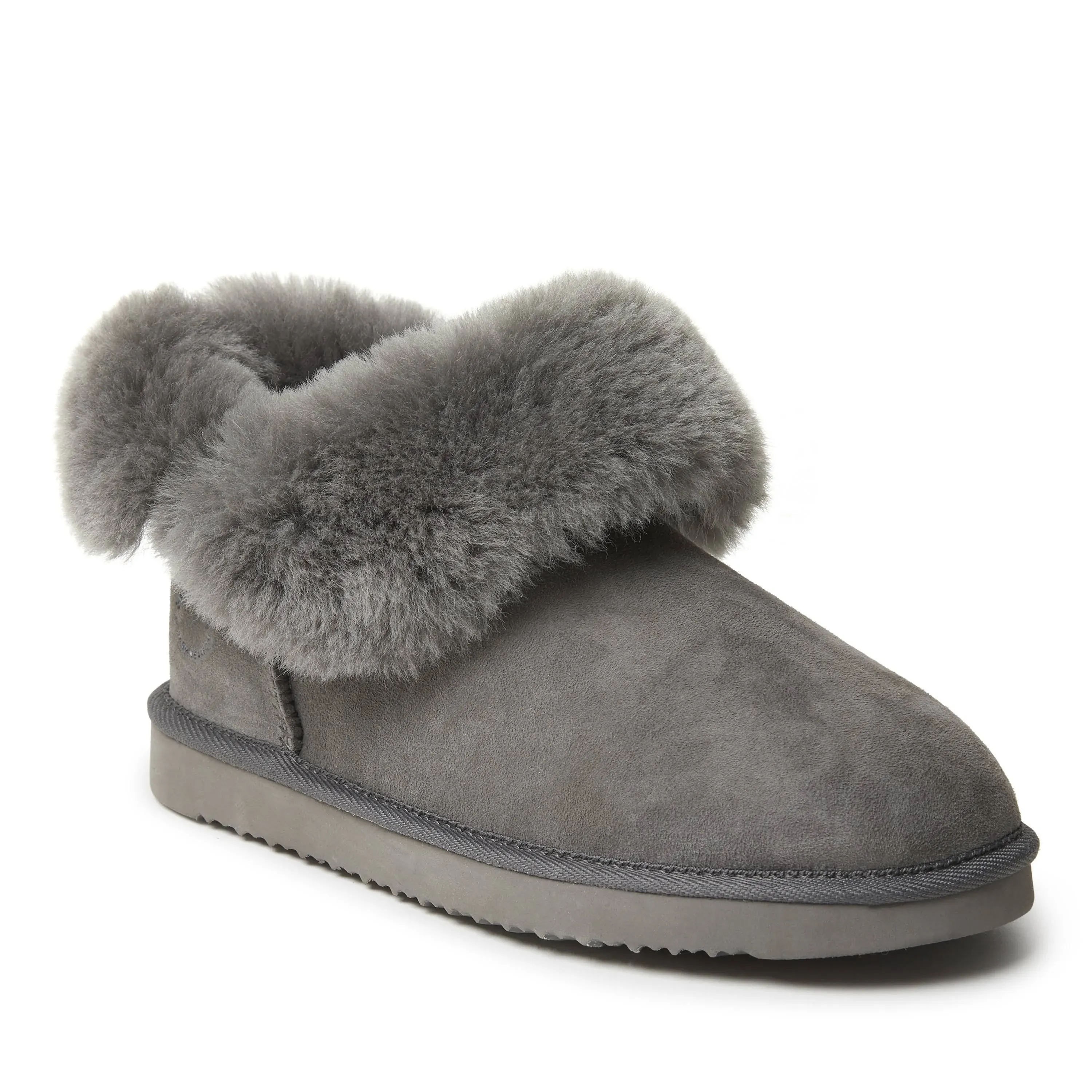 DEARFOAMS Women's Perth Genuine Shearling Foldover Boot