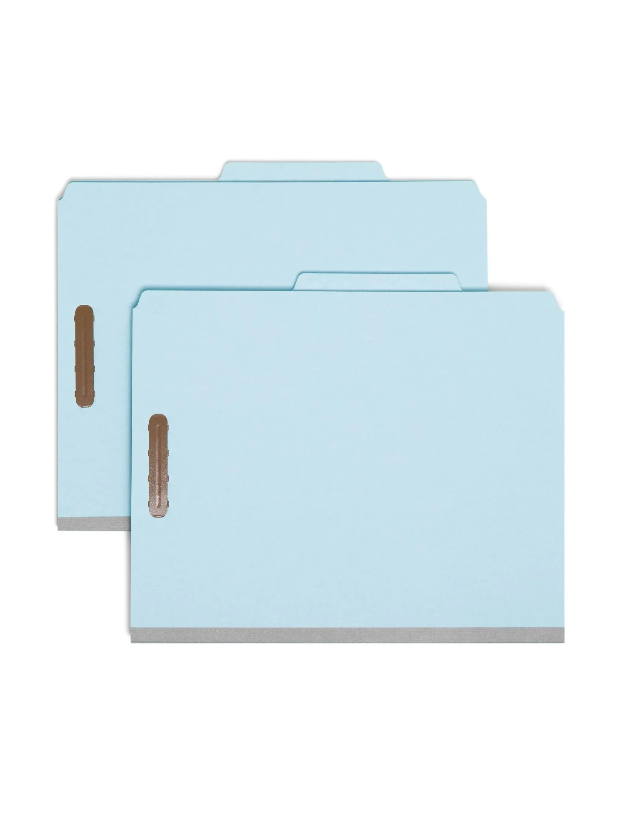 Smead Pressboard Classification File Folders, 2 Dividers, 2 inch Expansion