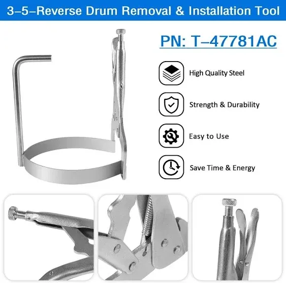 3-5-Reverse Clutch Drum Clamp Removal Installation Tool for GM Transmission 