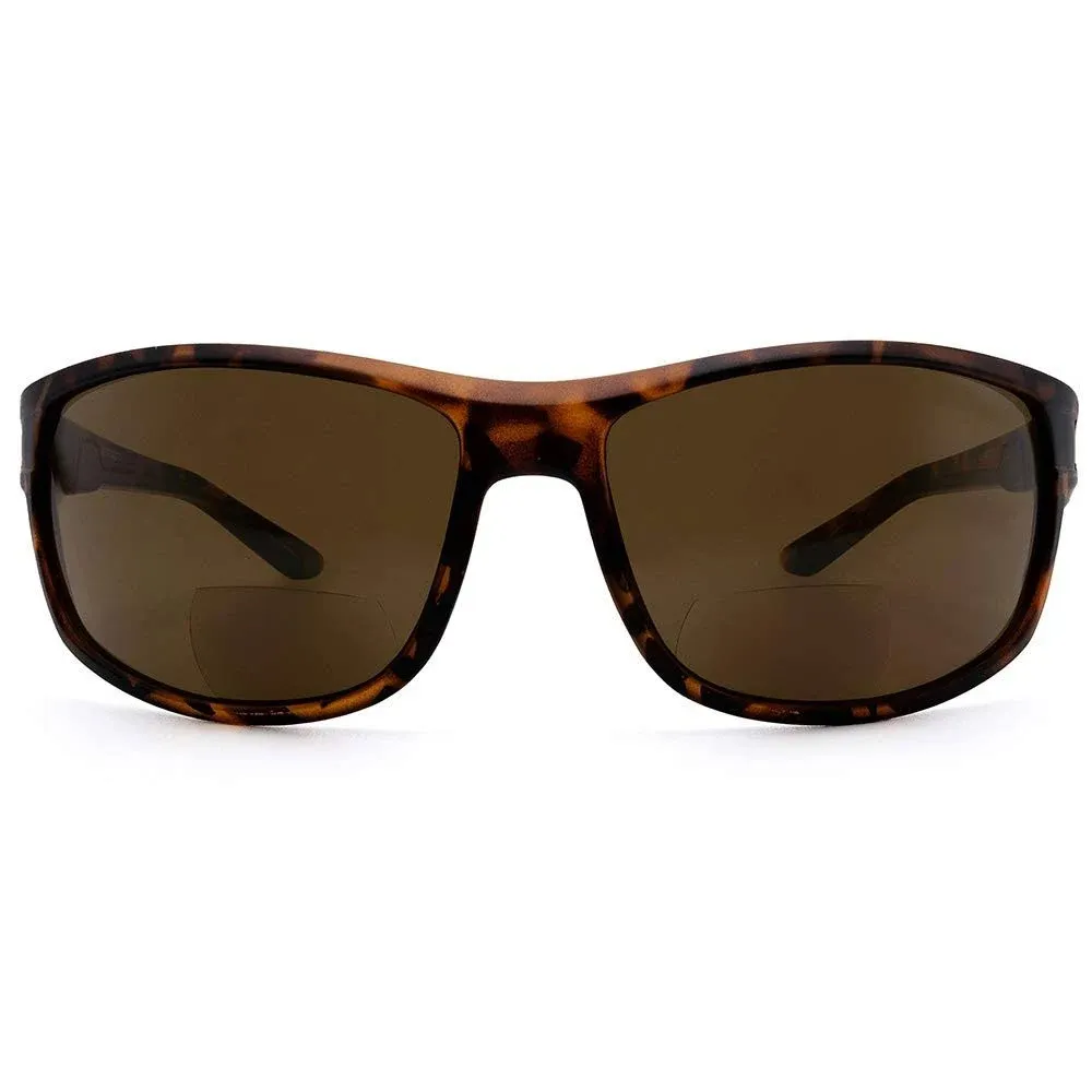 VITENZI Bifocal Sunglasses Wraparound Sports Readers for Reading Under The Bari Sun in Tortoise 2.50