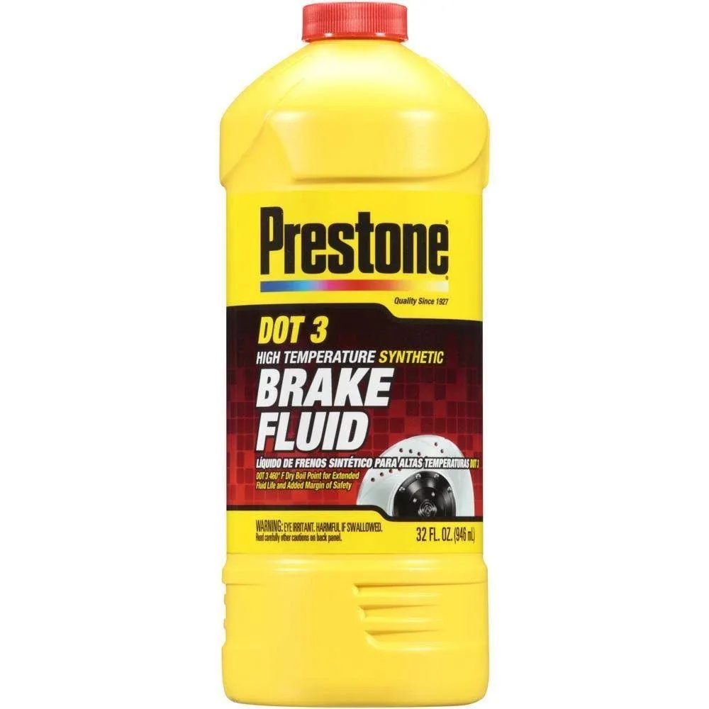 Prestone 32 Ounce AS401 DOT 3 Synthetic Brake Fluid-32 oz 32 