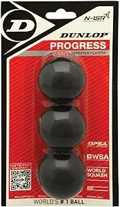 Dunlop Progress Squash Balls 3 Pack