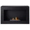 Black Freestanding Ventless Open Flame Ethanol Fireplace - Spectrum | Ignis - Contemporary - Indoor Fireplaces - by Ignis Development, Inc. | Houzz