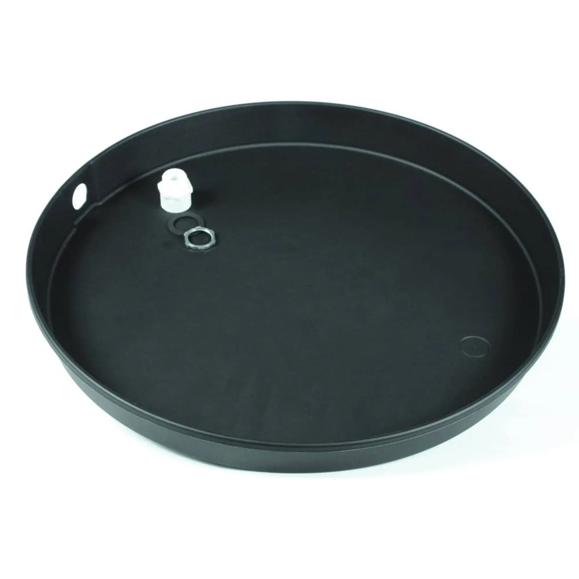 Camco 11427 32" ID x 2" Plastic Drain Pan with PVC Fitting