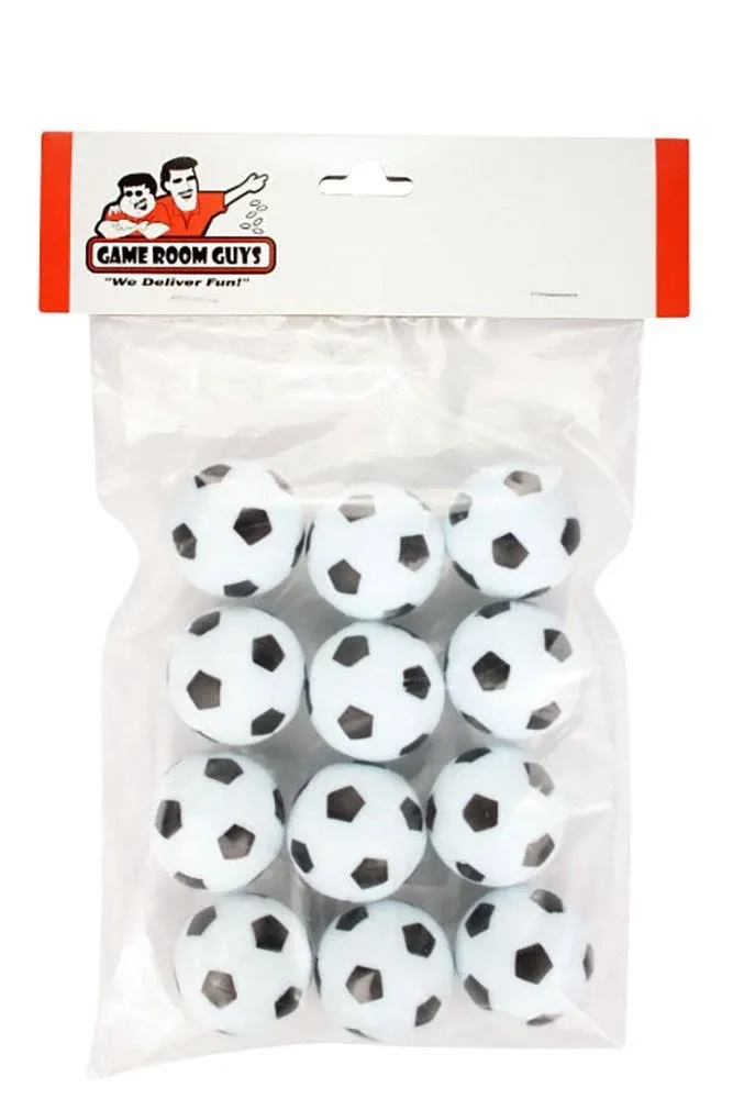 Foosball Table Foosballs - Soccer Ball Style - Set of 12