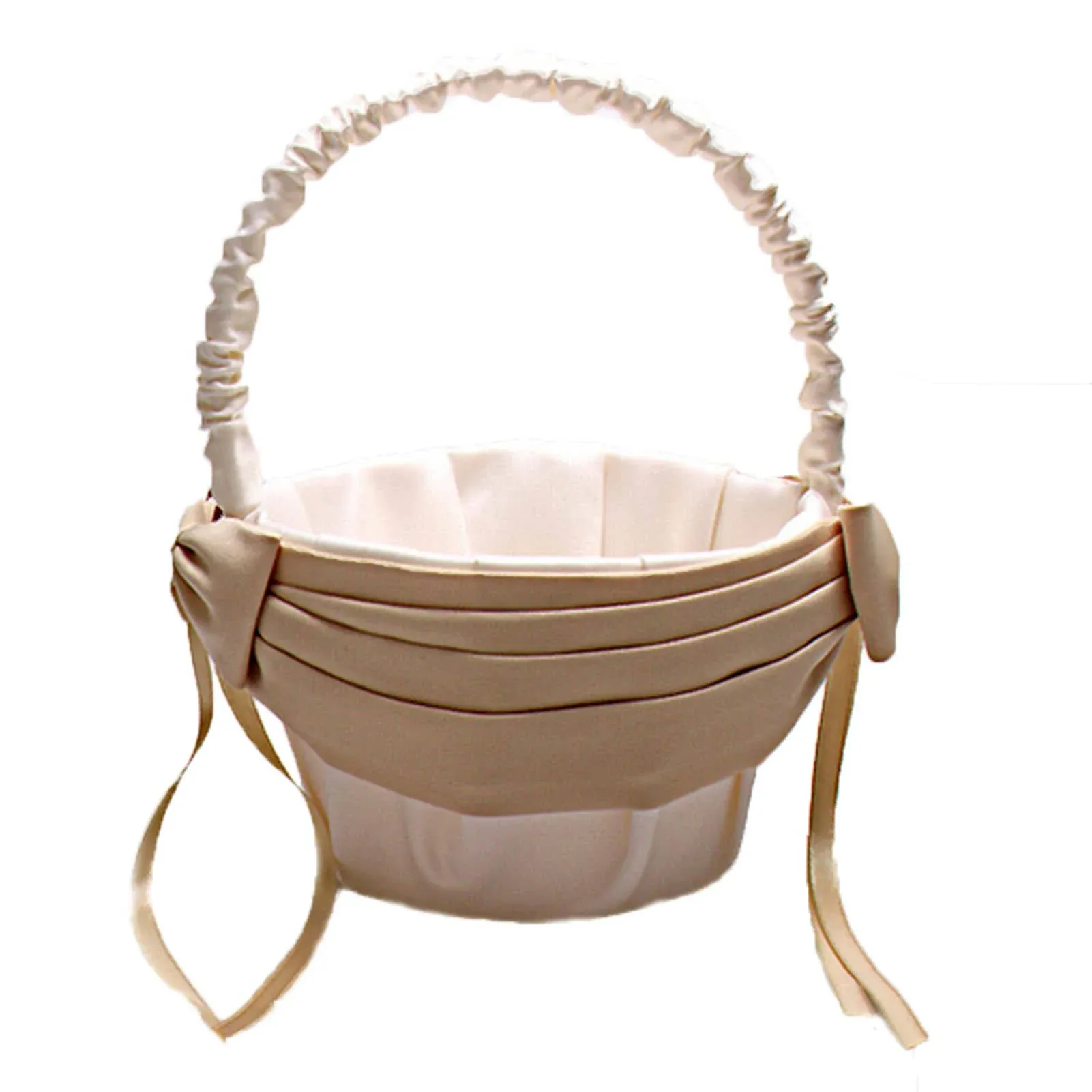 Vivivalue Traditional Ivory Flower Girl Basket Wedding Collection