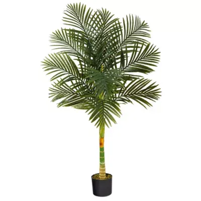 Nearly Natural Artificial Golden Cane Palm Tree