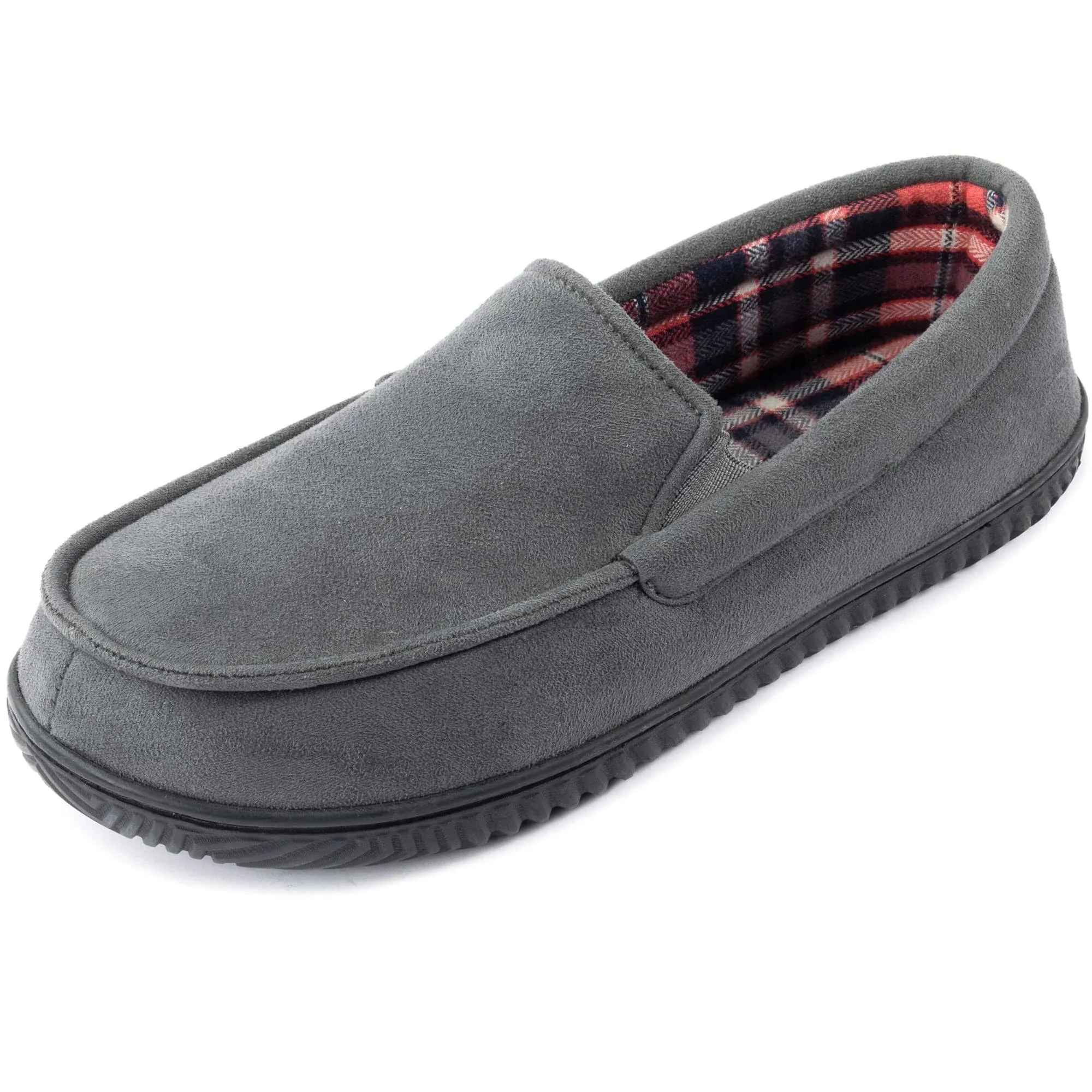 New Size 9 Rock Dove Grey Alexander Flannel Lined Loafer Slippers House Shoe NWT