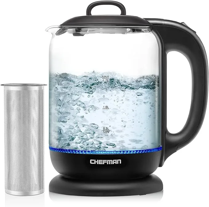 Chefman 1L Electric Glass Kettle