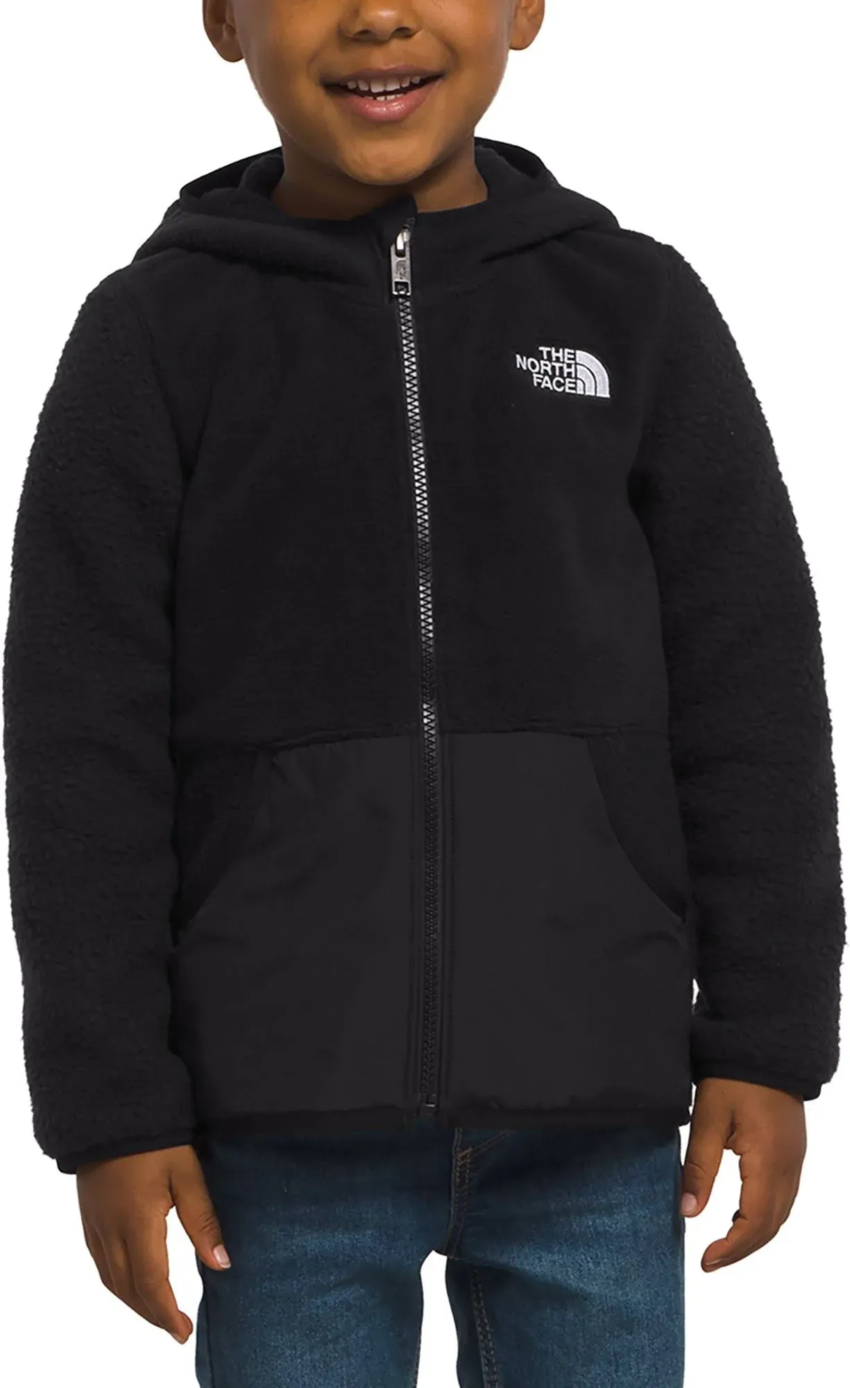 The North Face Kids Forrest Fleece Full Zip Hoodie TNF Black 2