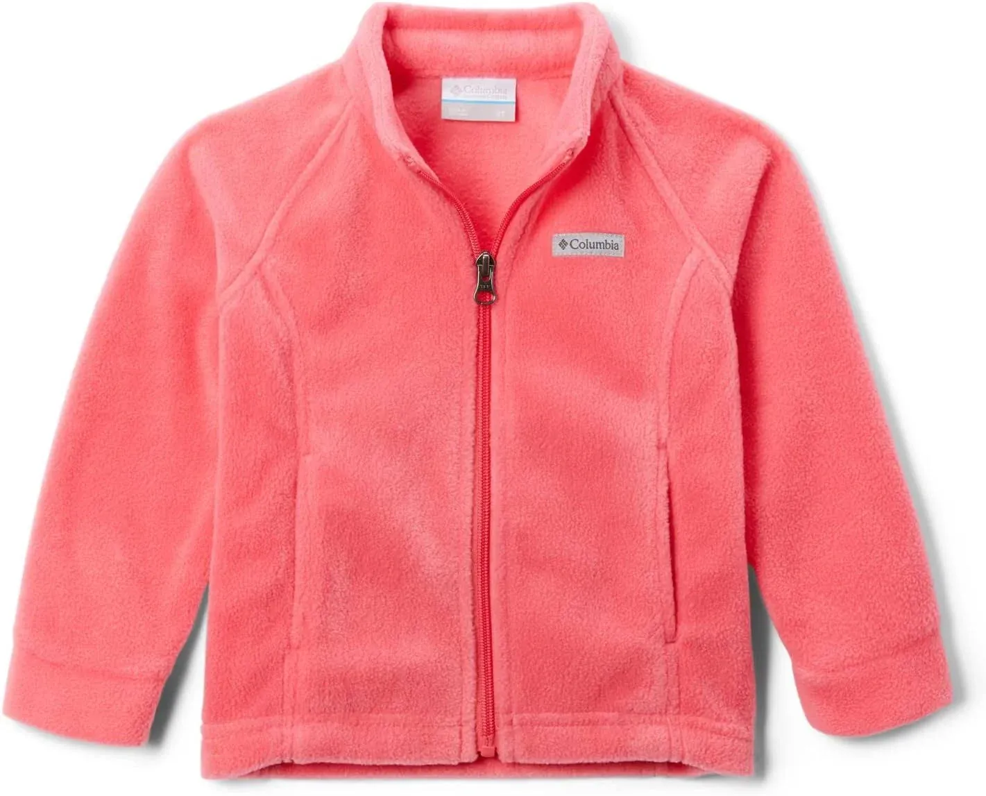 Columbia Girls' Benton Springs Fleece Jacket, Large, Bright Geranium