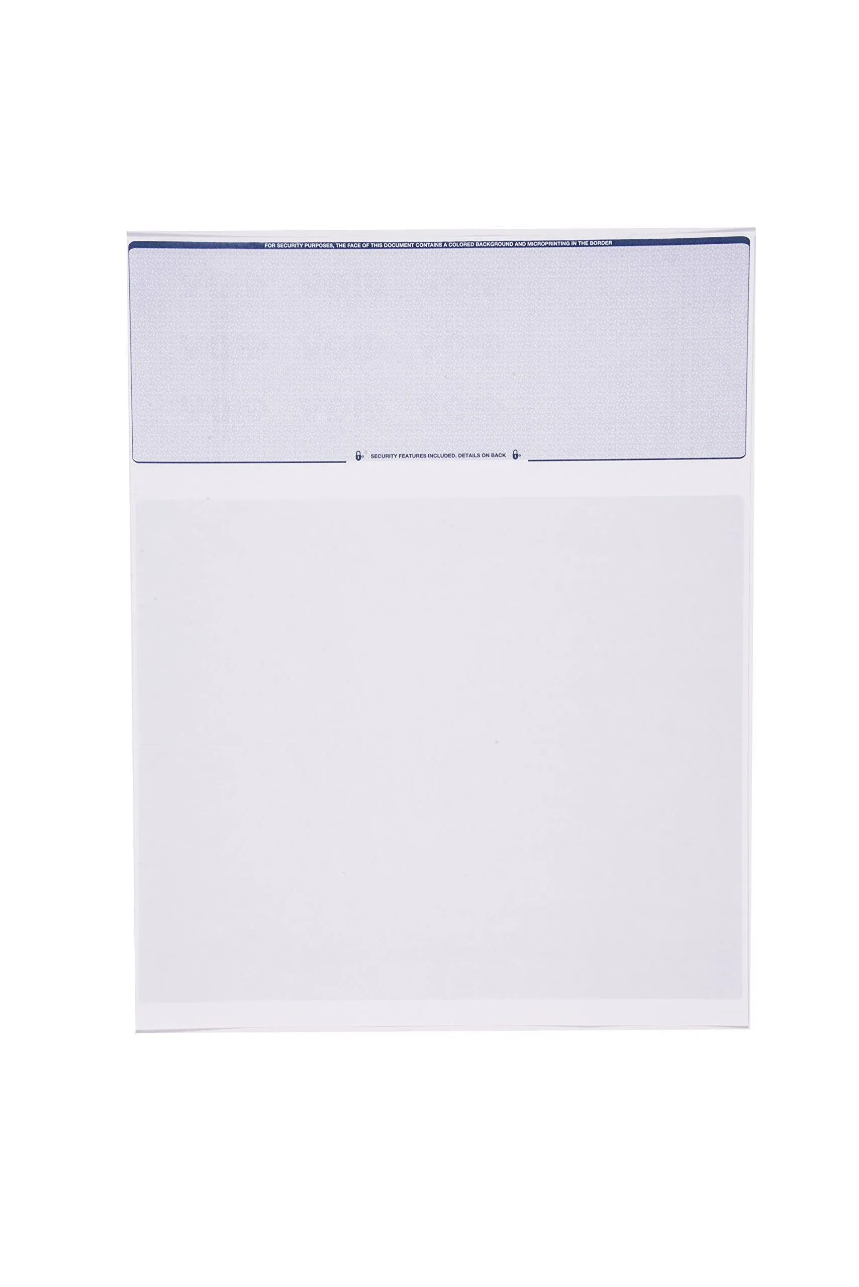 Bulk Computer Check Paper - 100 Pack - Blue Diamond - Laser Printer Compatible