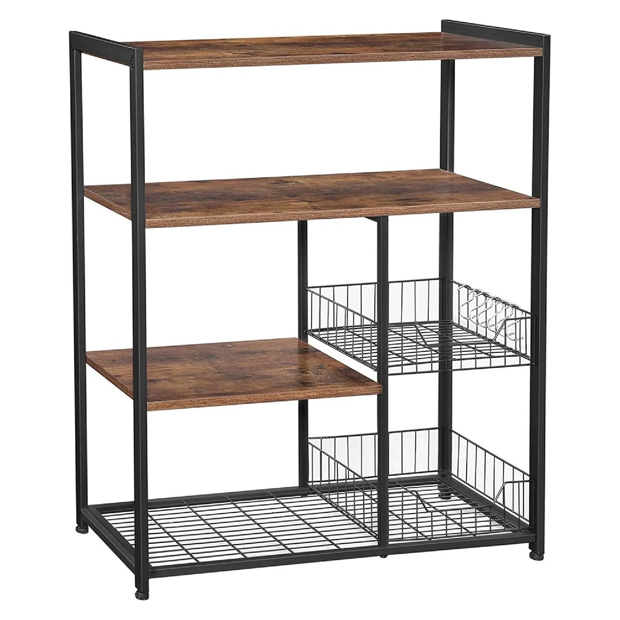 Mesh Baskets Kitchen Shelf