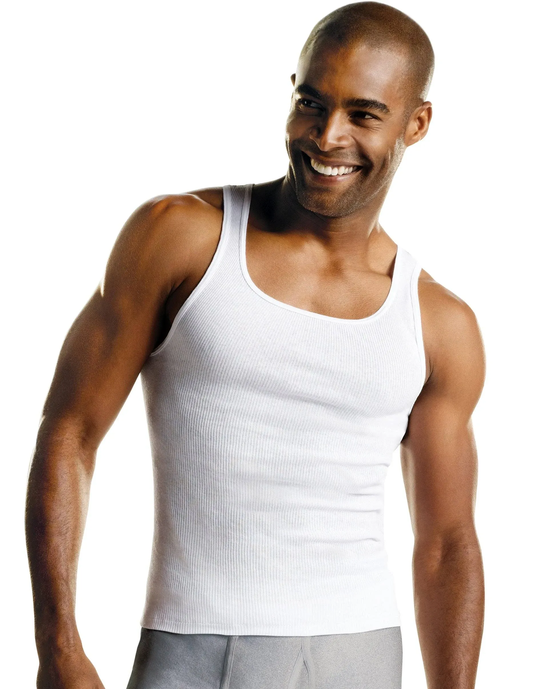 "Hanes 3-Pack Men's ComfortSoft Tank Undershirt"