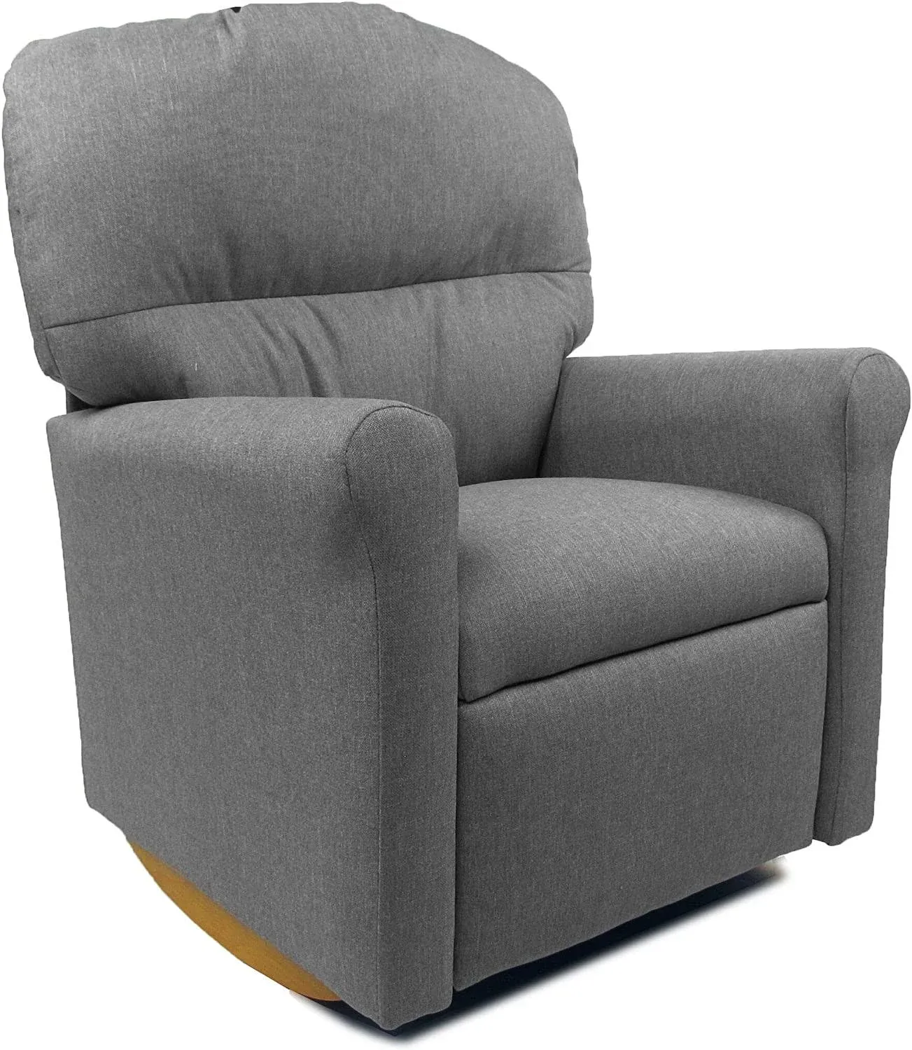 Dozydotes Contemporary Ash Grey Rocker Recliner (15010)