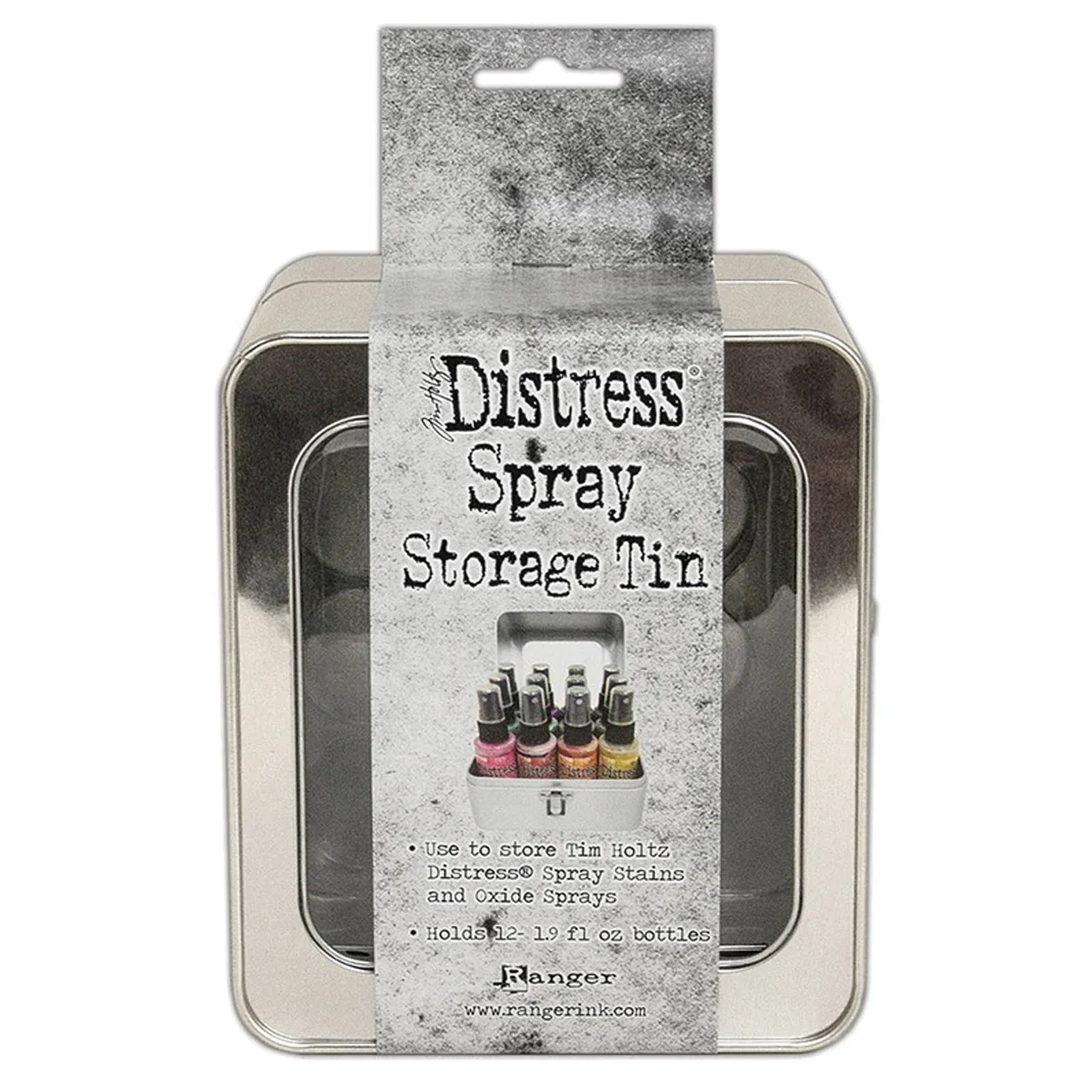 Tim Holtz Distress Spray Storage Tin - Holds 12 TDA68068