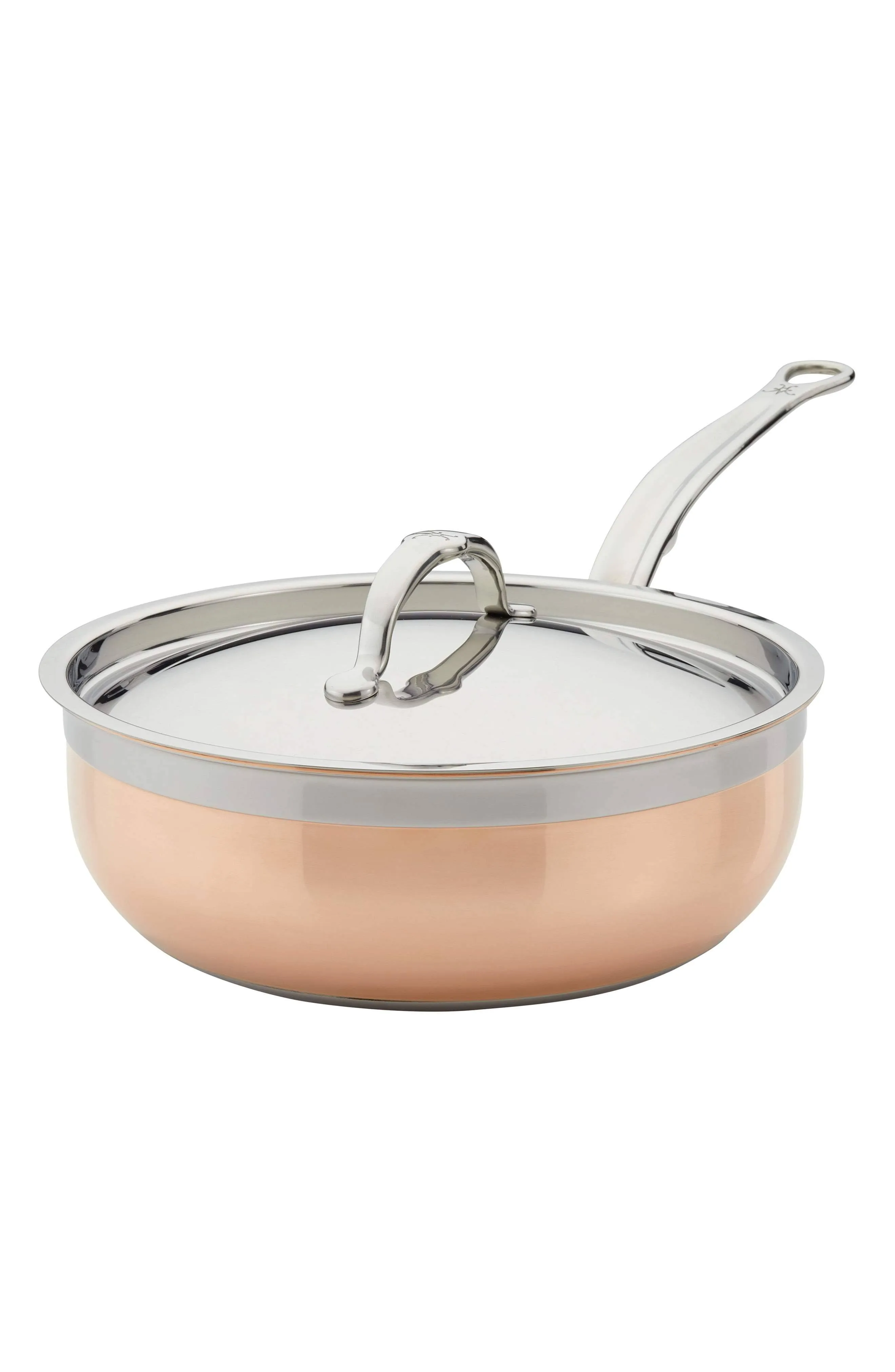 Covered Saute Pan, 3.5 Qt. In Brown