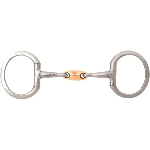  Jp Korsteel Copper Oval Link Eggbutt Snaffle Bit, Size: 5 In