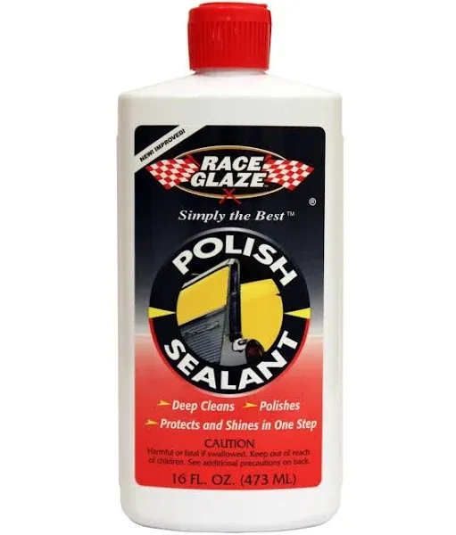 Race Glaze Polish and Sealant- 15165, 16 Ounce Bottle 16 Ounces 