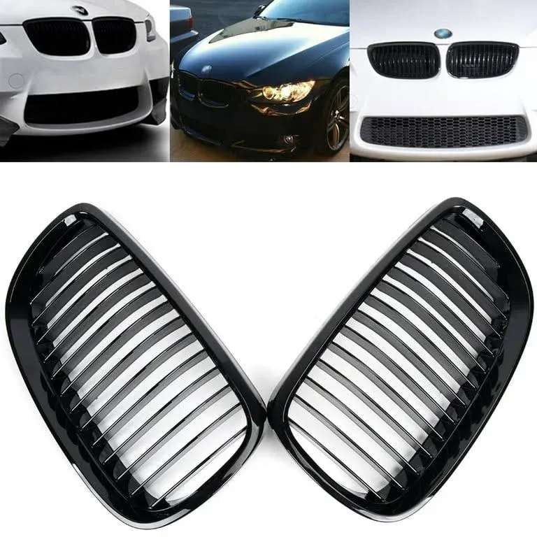 Astra Depot ABS Glossy Black Front Hood Kidney Grille Grill for 2007-2010 BMW 3 ...