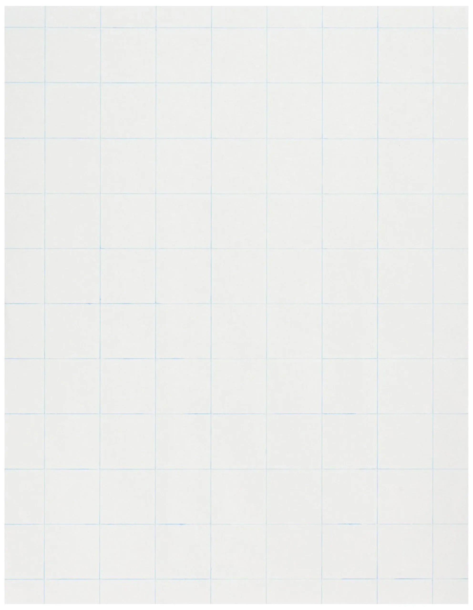 School Smart Double Sided Graph Paper, 8-1/2 x 11 in, 15 lb, 1 in Ruling, White ...