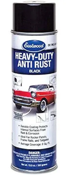 Eastwood Heavy Duty Anti Rust Aerosol Black for Bare Metal Painted Surfaces 13.5 oz