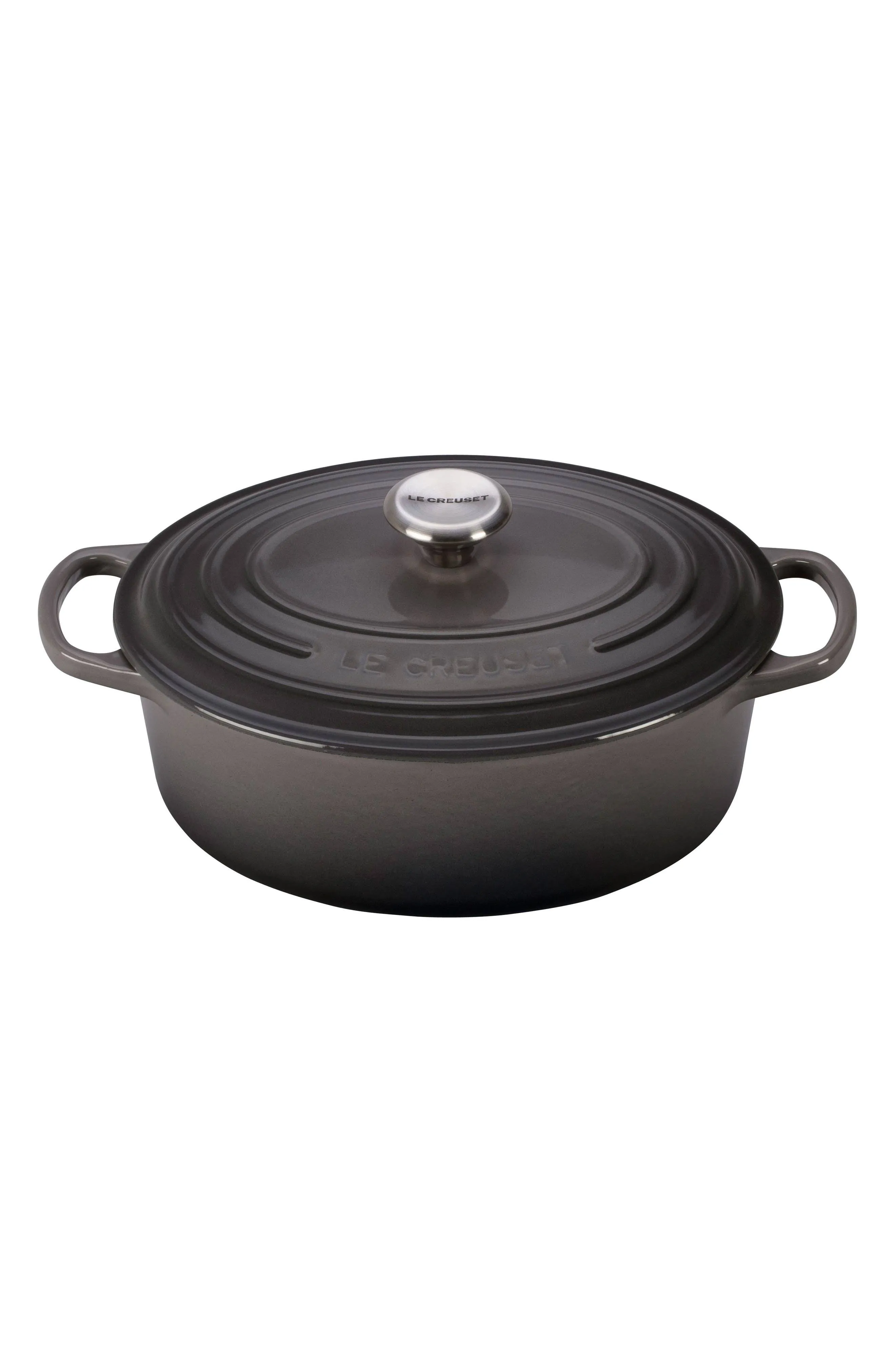 Le Creuset Signature Cast Iron 2.75-Quart Oyster Oval Dutch Oven