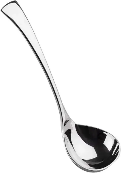 IMEEA 7.6 inch Small Gravy Ladle 18/10 Stainless Steel Gravy Spoon Soup Ladle