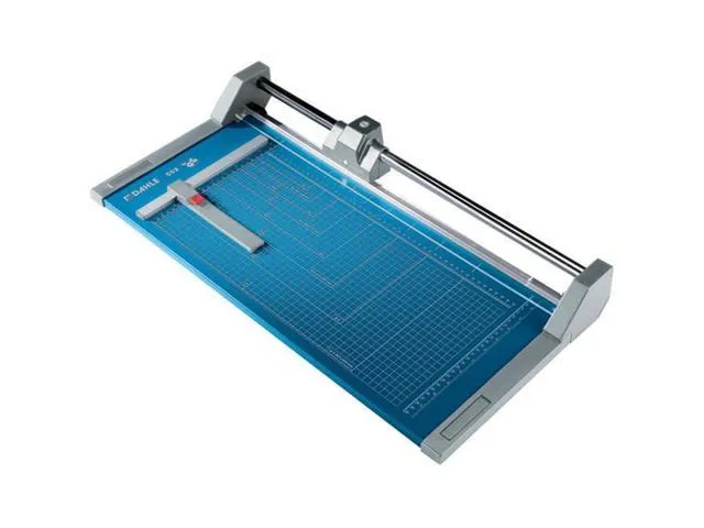 Dahle 552 Professional Rotary Trimmer, 20" Cut Length, 20 Sheet Capacity, Self-Sharpening, Dual Guide Bar, Automatic Clamp, German Engineered Paper Cutter