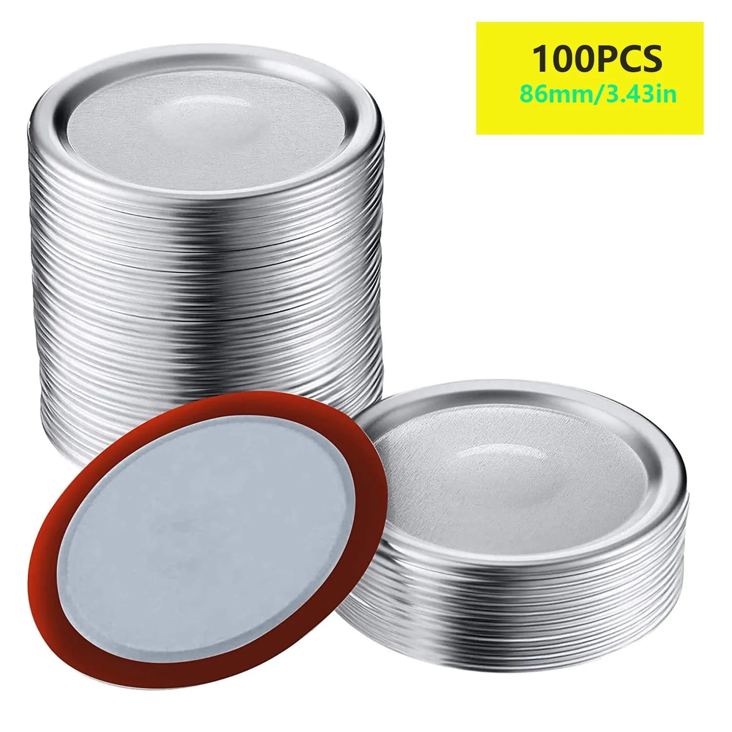 Canning Lids-Canning Lids Wide Mouth-Canning Jar Lids-Wide Mouth Canning Lids-Can Lids-Jar Lids- for Jars Canning Lids 50pk