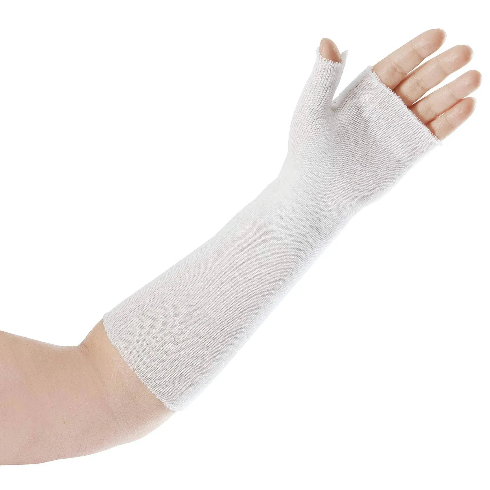 Rolyan Thumb Spica Stockinette, Stockinette Tubing, Cotton Stockinette for Pre-Wrap Use, Cotton Wrist Sleeve for Skin Protection Under Splints, Splint Fabrication Liner, Pack of 10, Size Medium