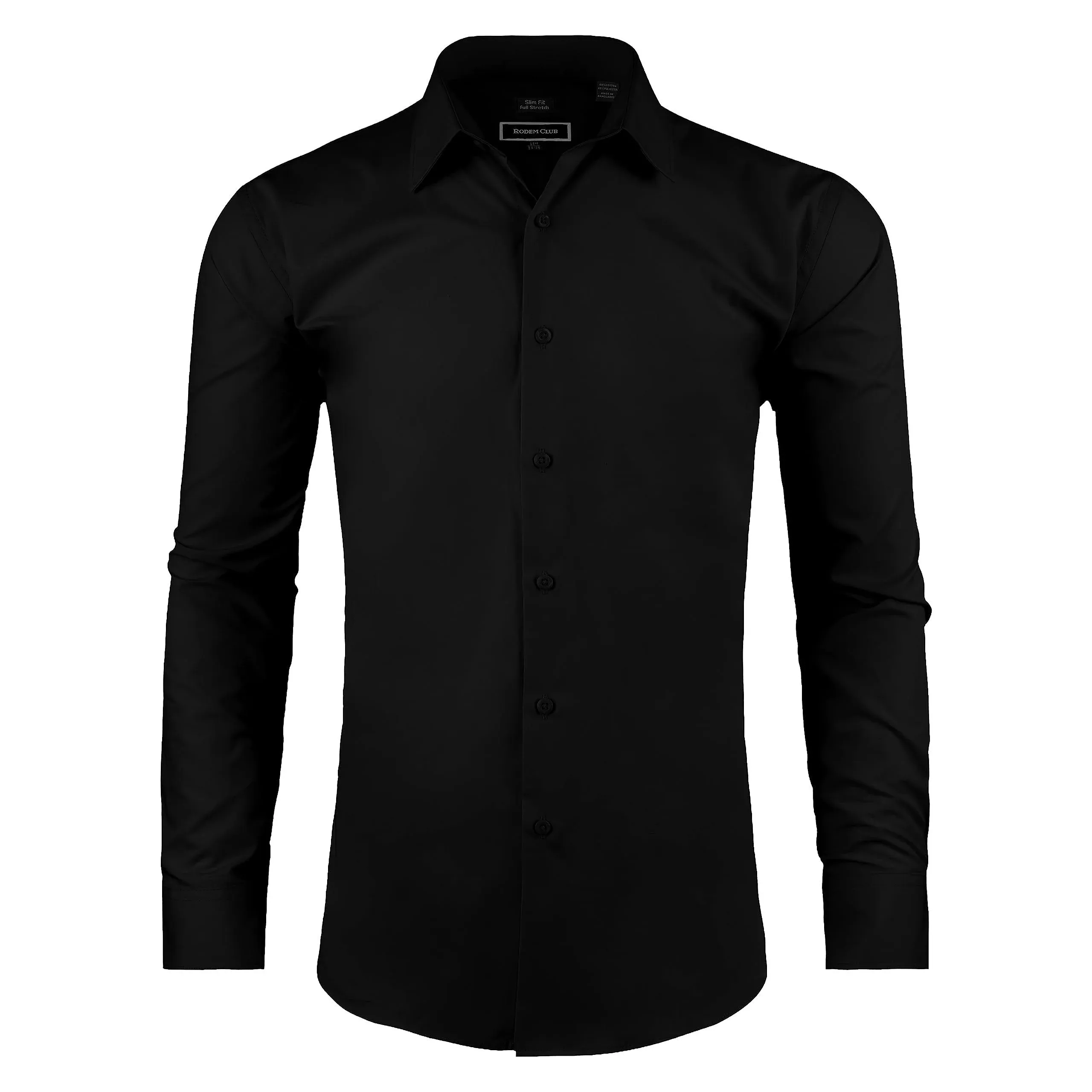 Men's Premium Dress Shirt Long Sleeves | ST200 Blk / 15-15.5 / 34-35