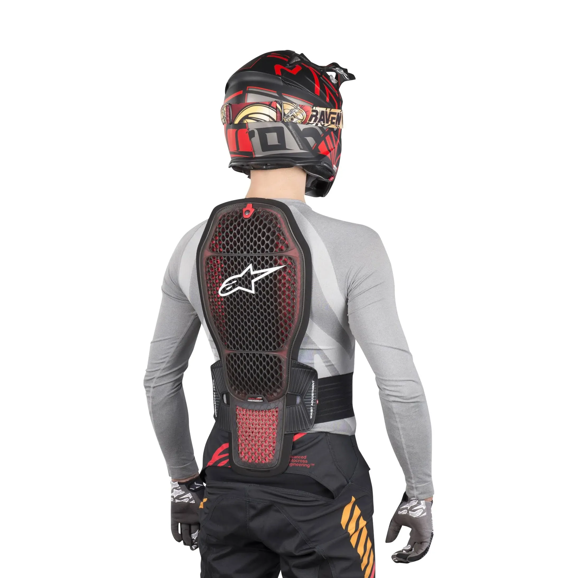 ALPINESTARS Nucleon KR-R Cell Back Protector - Red/Black - Large 6505020-009-L