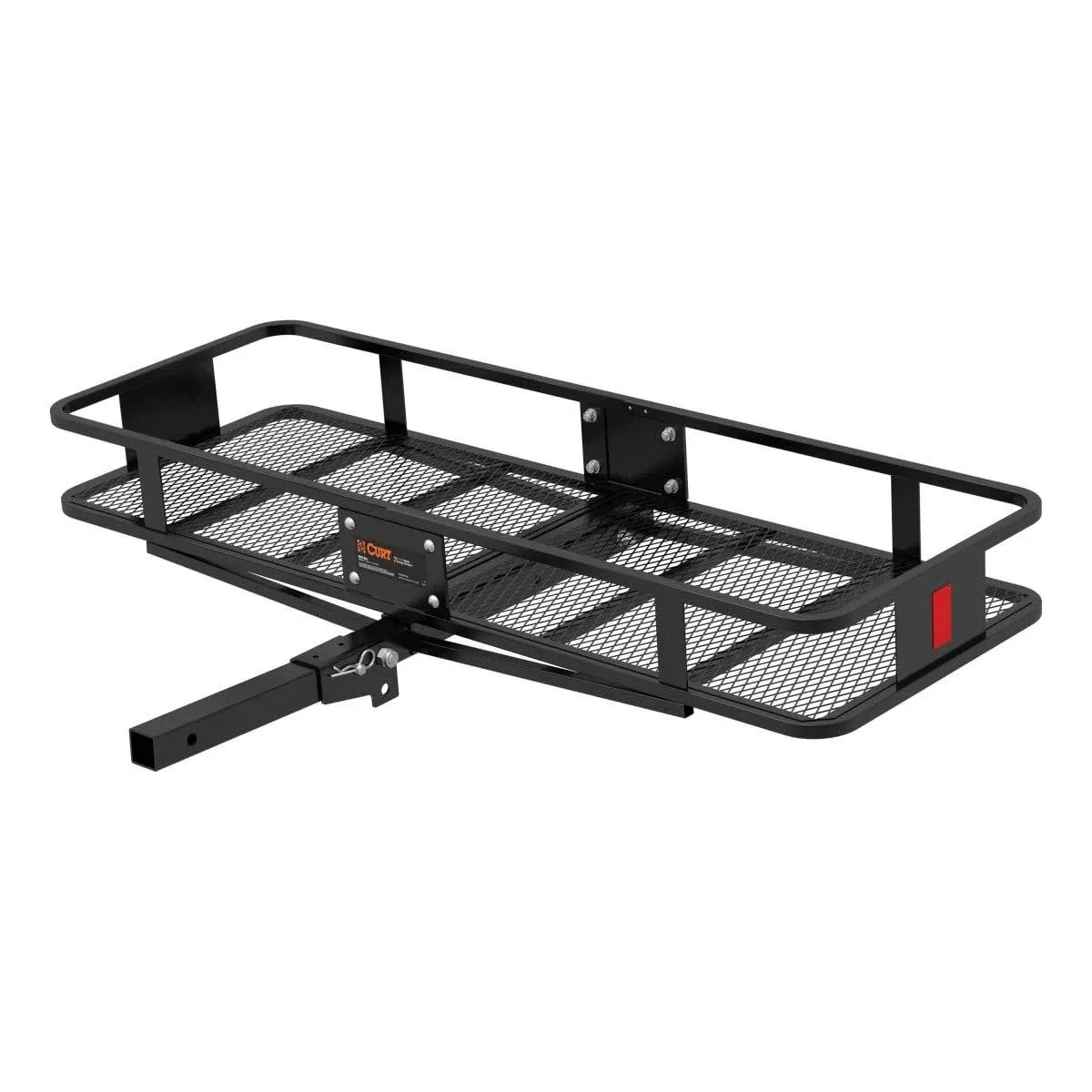 Curt® 18151 Cargo Carrier - Powdercoated Black, Steel, Basket, Hitch, Universal, Sold individually