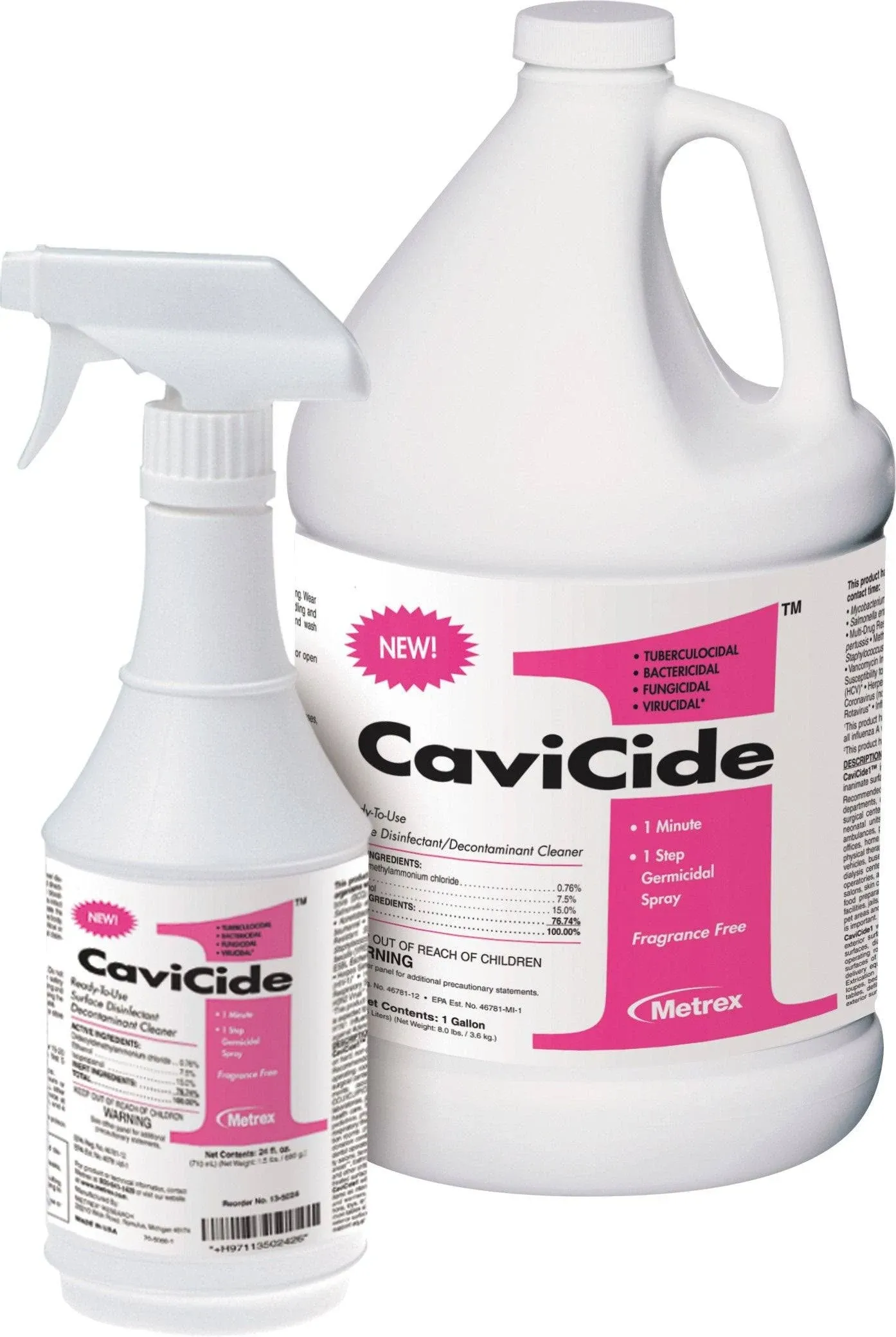 Metrex 13-1000 CaviCide Surface Disinfectant Decontaminant Cleaner 1 Gallon