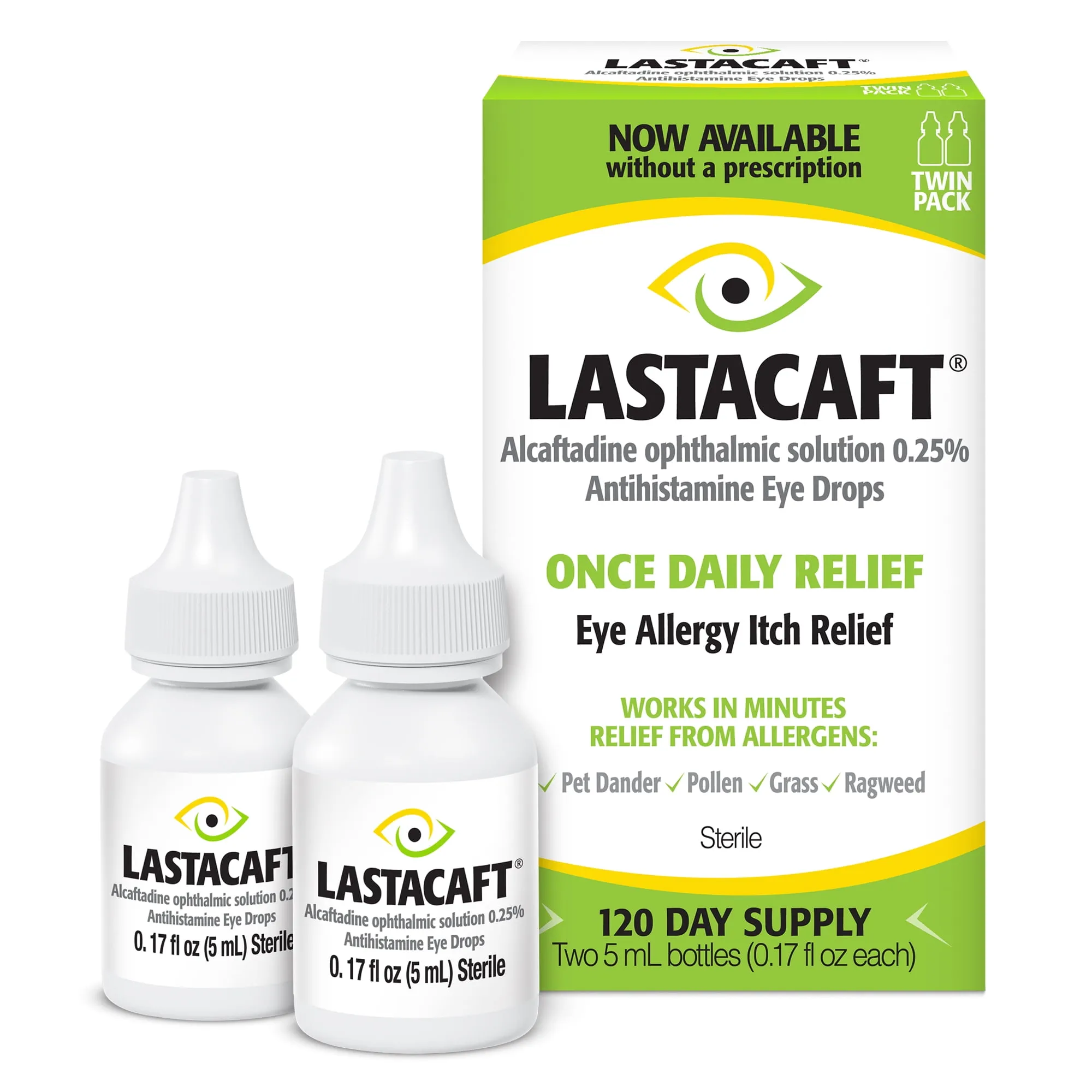 Lastacaft Once Daily Eye Allergy Itch Relief Drops