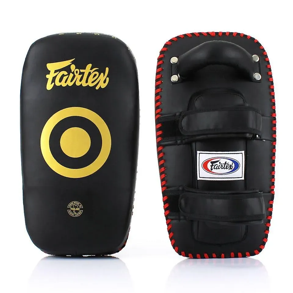 Fairtex KPLC5 Muay Thai Kickboxing Lightweight Thai Pads (Black)