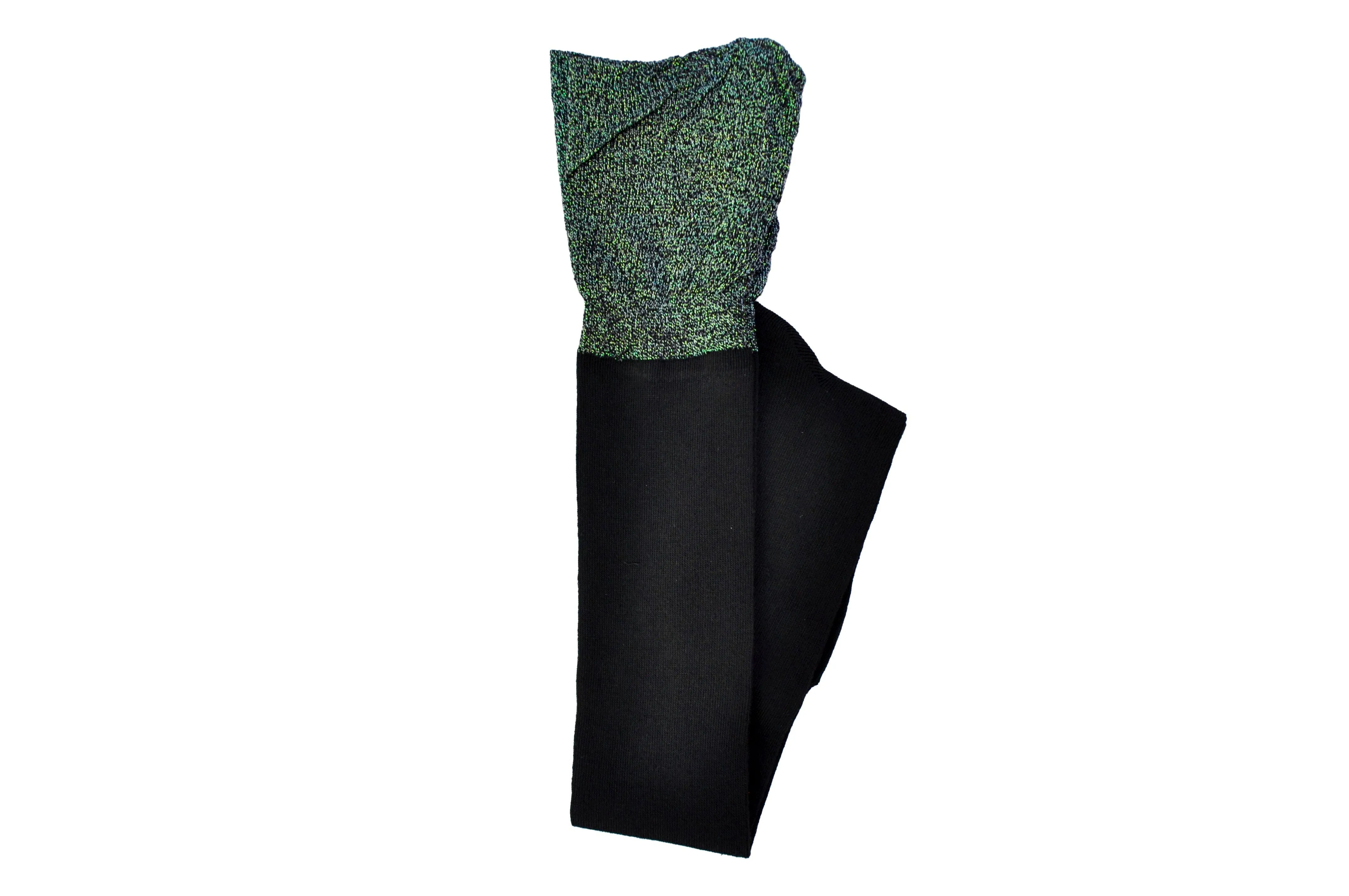 Sock House Co. Ladies Thigh High Socks with Lurex Bell Cuff Blue