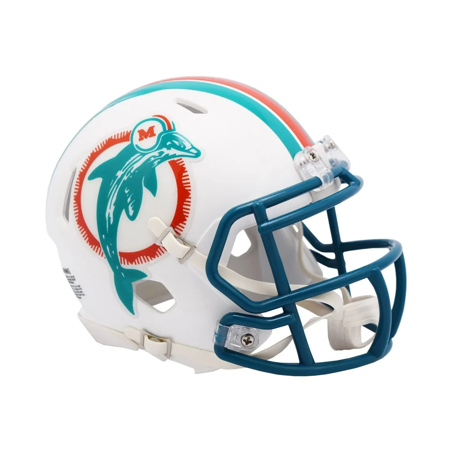 Miami Dolphins Helmet Riddell Replica Mini Speed Style 1980-1996 T/B